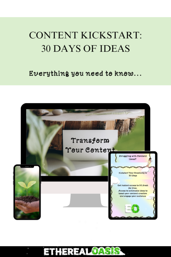 Content Kickstart: 30 Days of Ideas